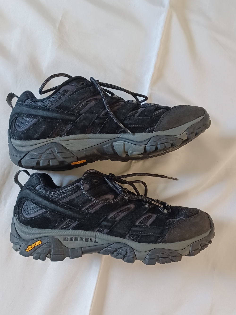 Merrell Mens Moab 2 GTX Lowrise Hiking Boots Shoes Sneakers Black Vent Size 10.5 - Picture 5 of 8